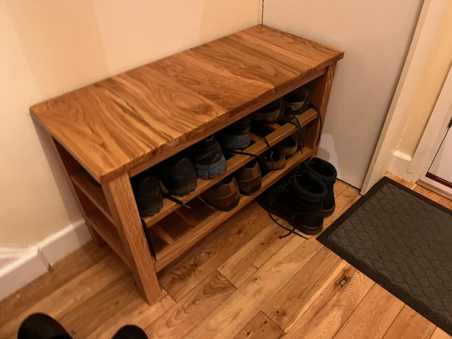 Hall shoe bench